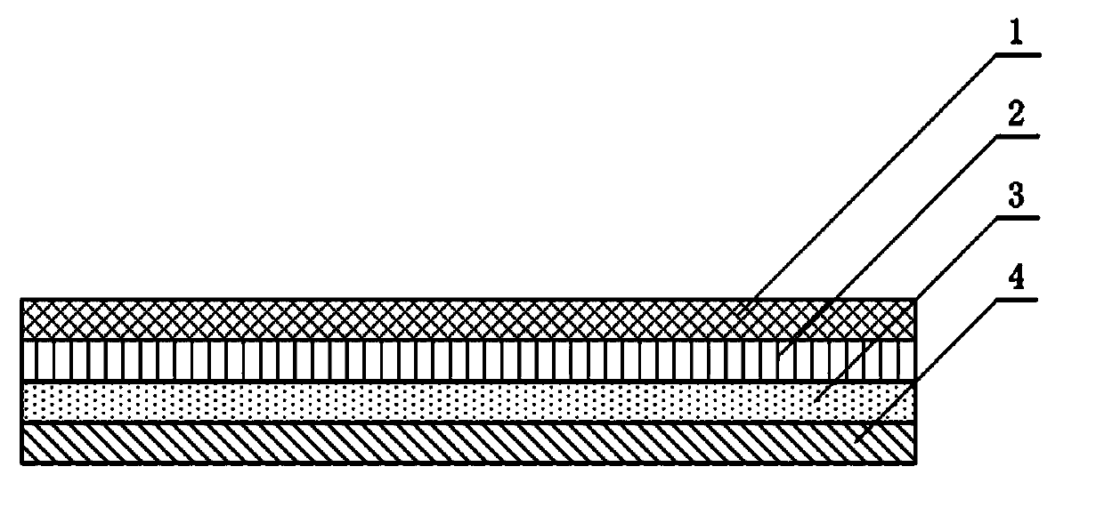 Hydrophilic anti-adherent film and preparation method