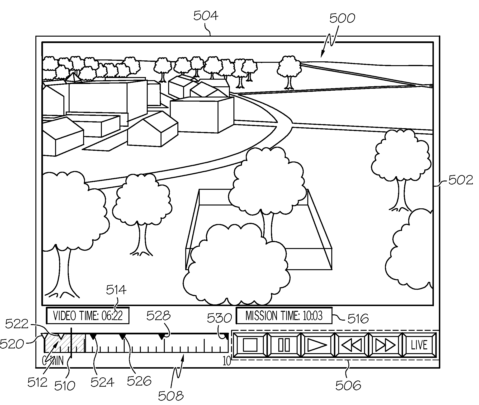 System and methods for displaying video with improved spatial awareness