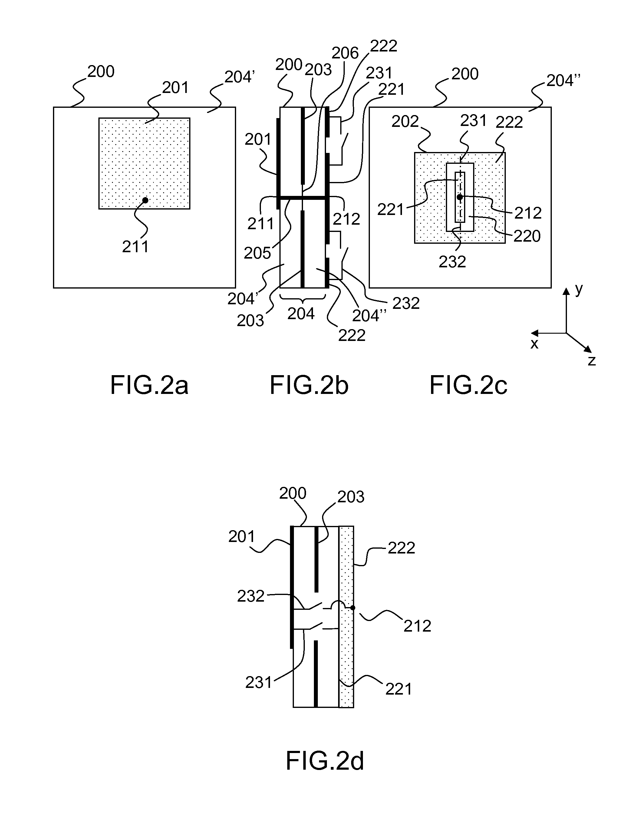 Radiating cell having two phase states for a transmitting network