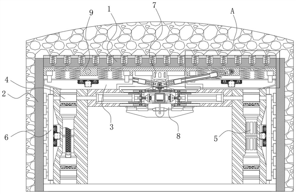 Monitoring device for mine pressure of coal mine stope