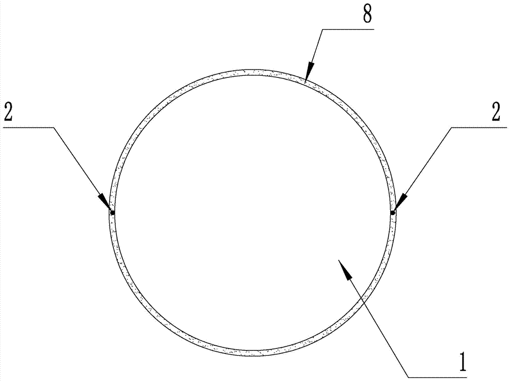 Bridge structure intelligent reinforcing assembly and fiber grating sensor combining and bonding method