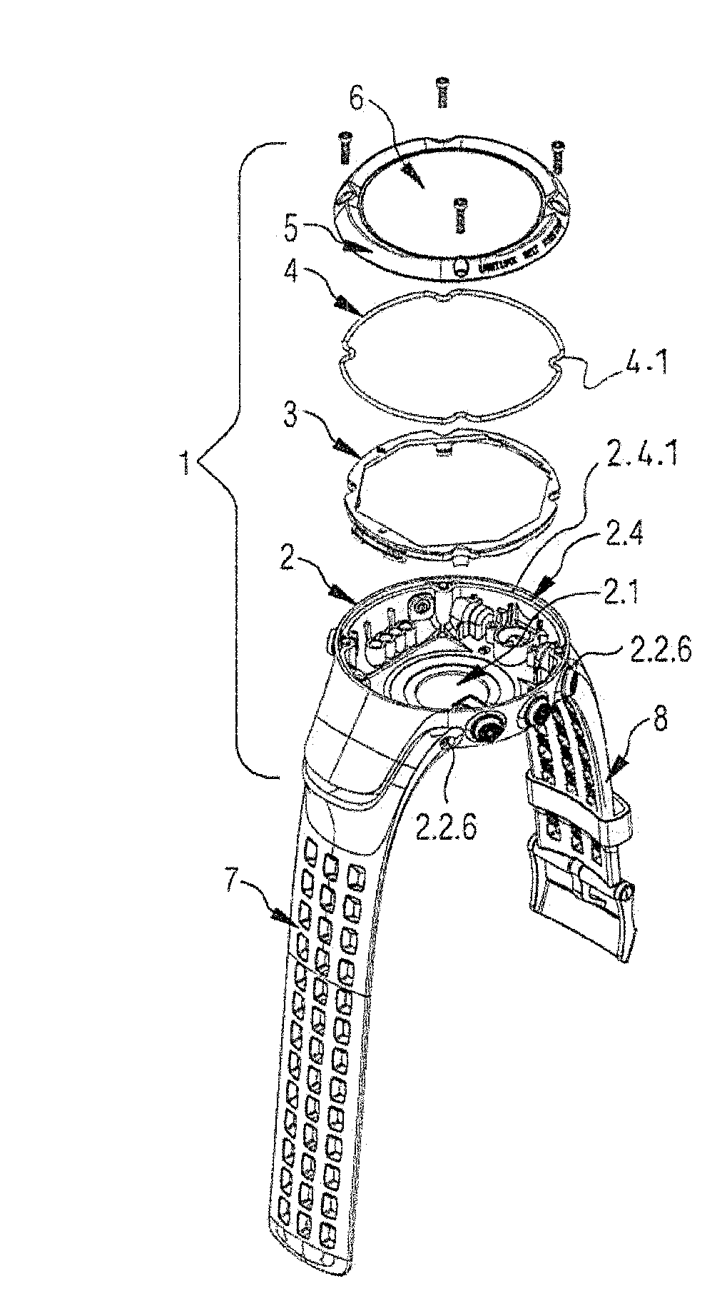 Wrist case and wrist watch device