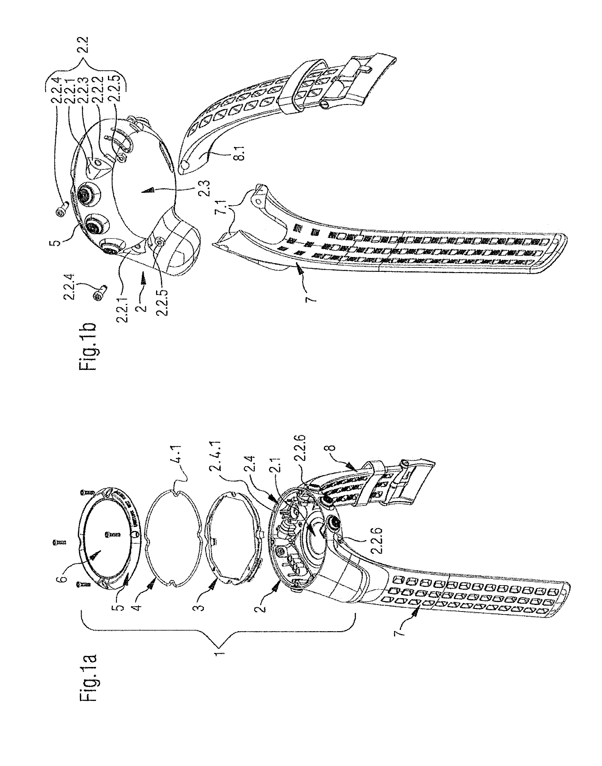 Wrist case and wrist watch device