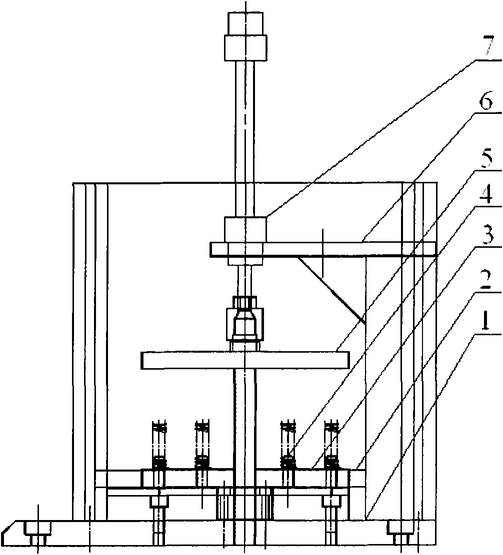 Spring fatigue test device