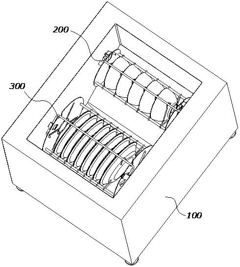 Inclined bidirectional rotary dish washing method and dish washing machine thereof