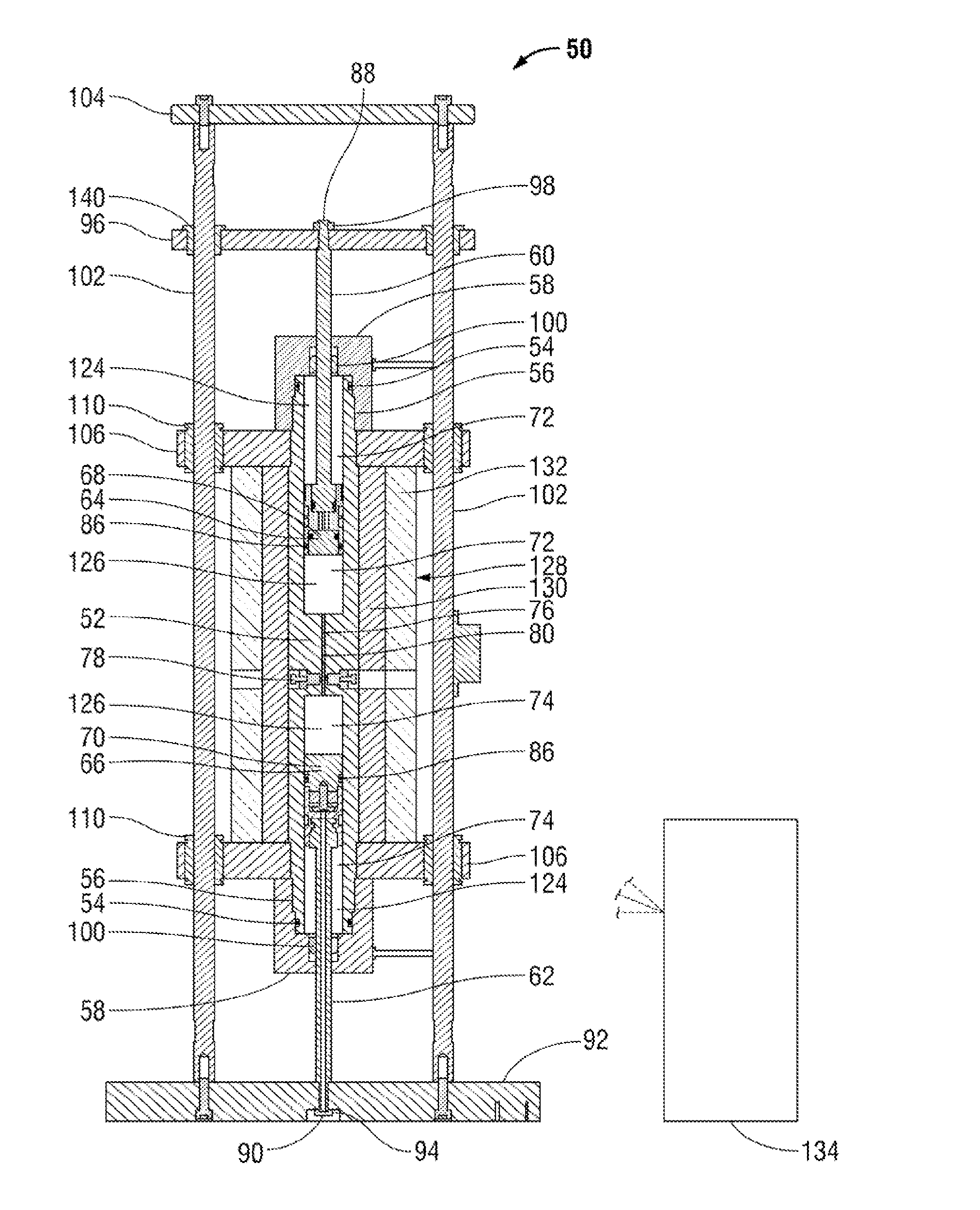 Apparatus and method for phase equilibrium with in-situ sensing