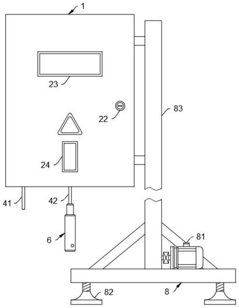 Water utilization water level detection device convenient for arranging internal circuits