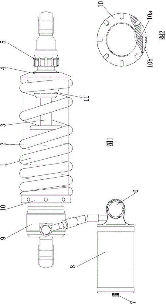 Damping-force-variable shock absorption assembly