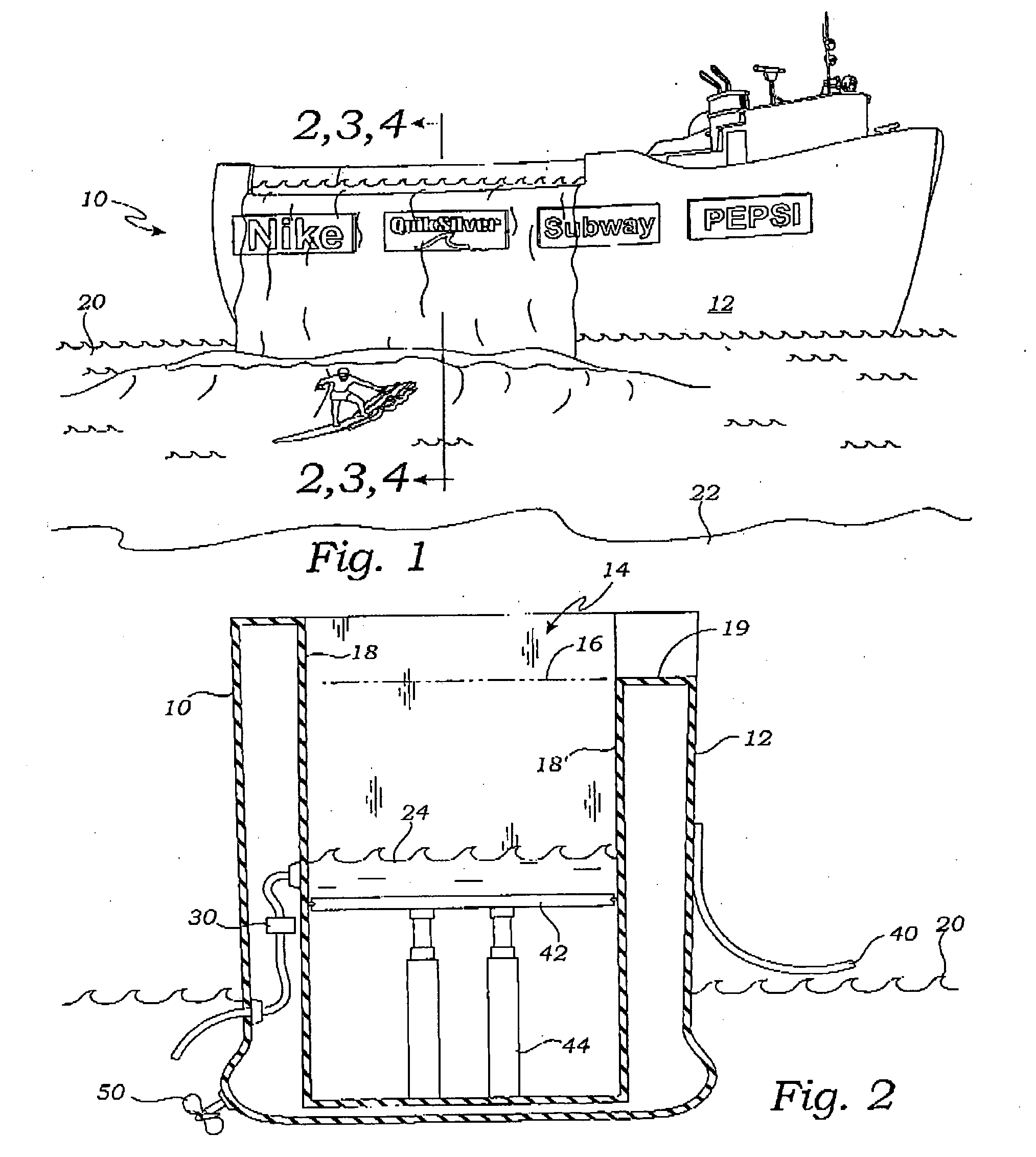 Floating wave making apparatus