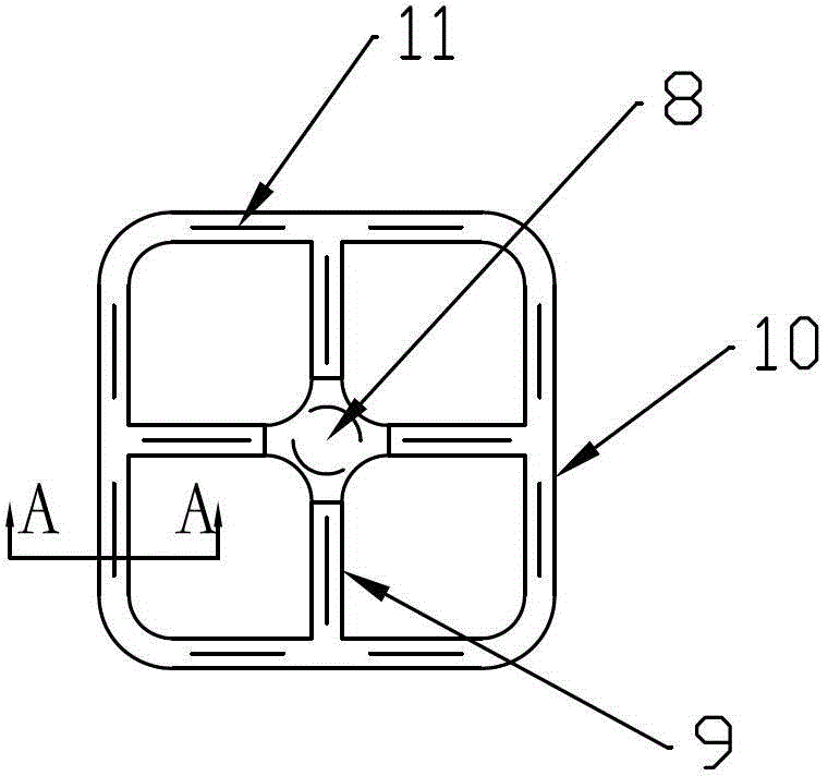 High-efficiency ground torch and stable combustion measure thereof