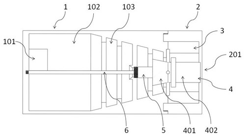 A viscosity-reducing coalescence device based on the principle of mechanical shear and swirl