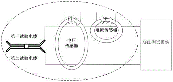 AFDD testing system based on parallel metallic contact arc fault