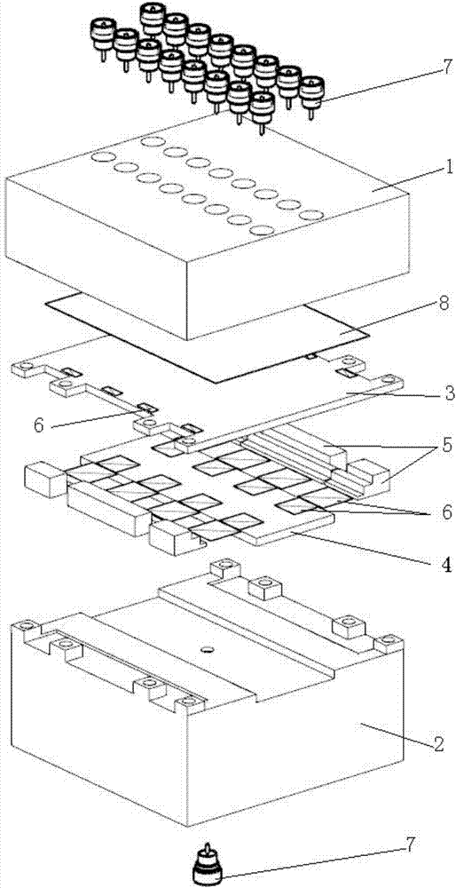 Integrated millimeter wave tile type phased array antenna TR assembly