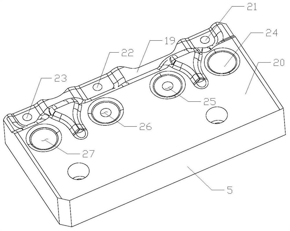 Stamping die for skylight mounting bracket