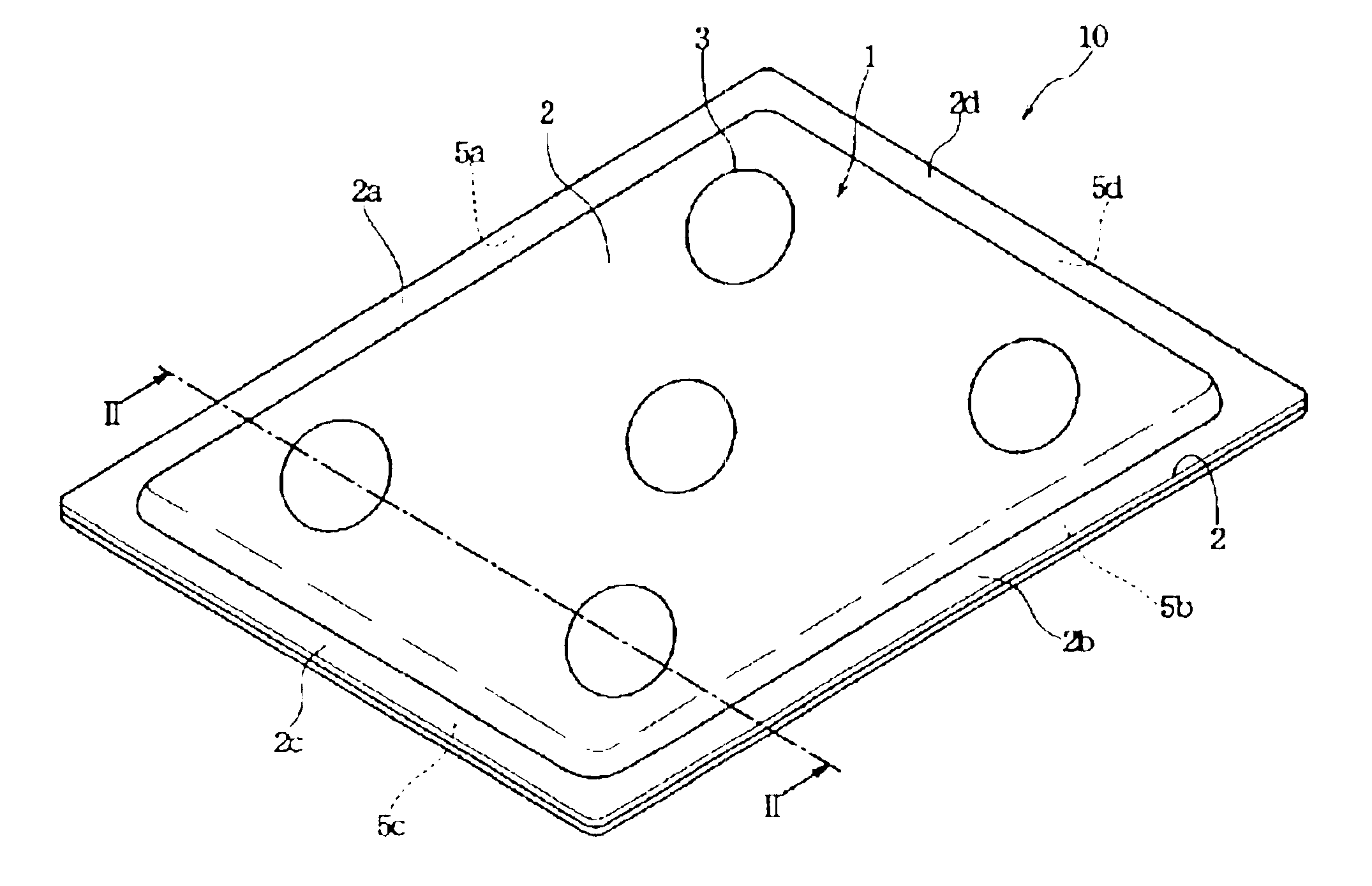 Laminated heating body