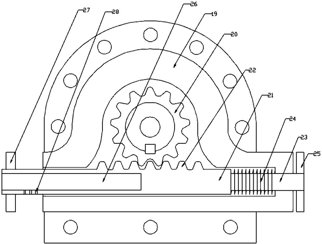 Bending moment suspension driven by motor