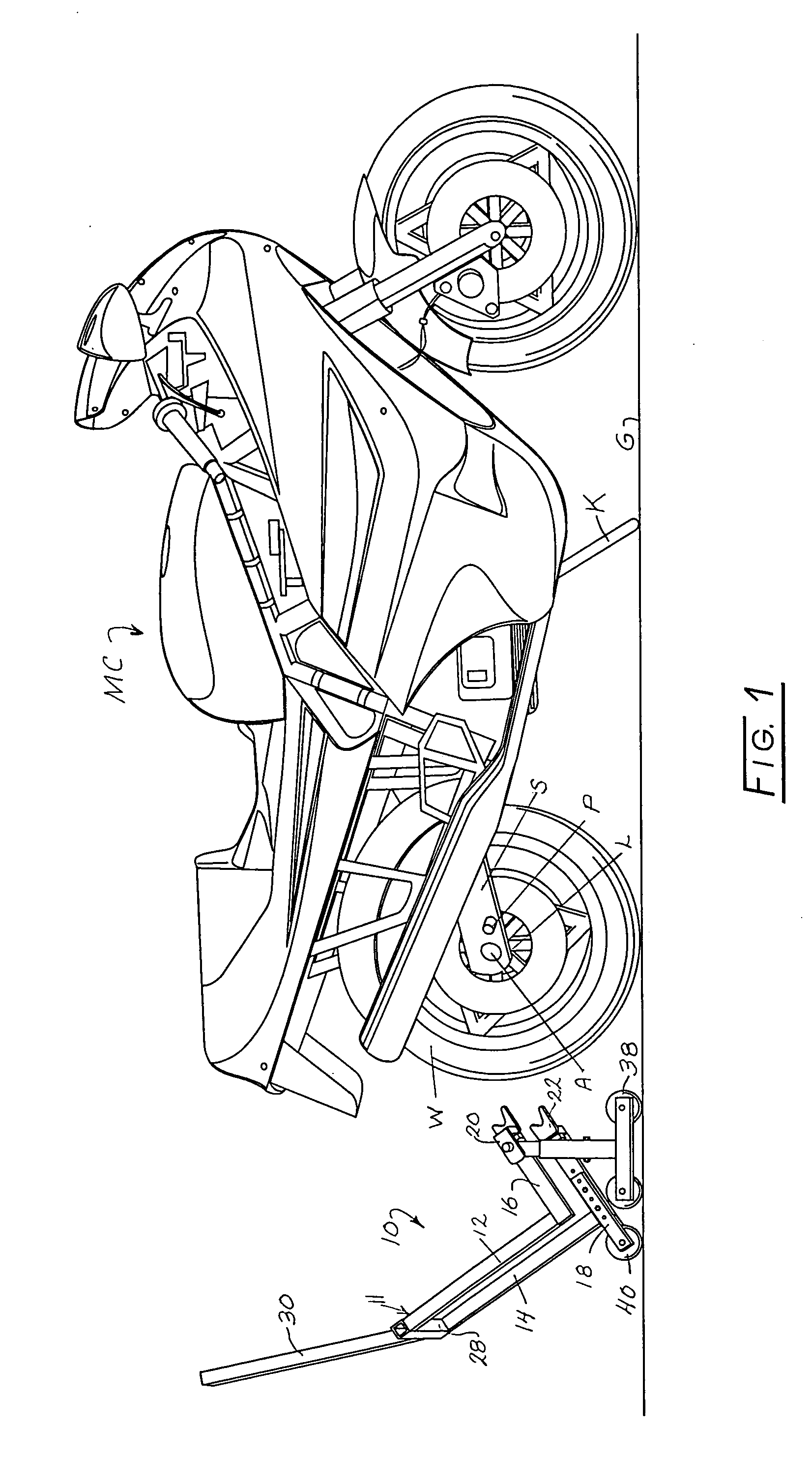 Motorcycle rear stand