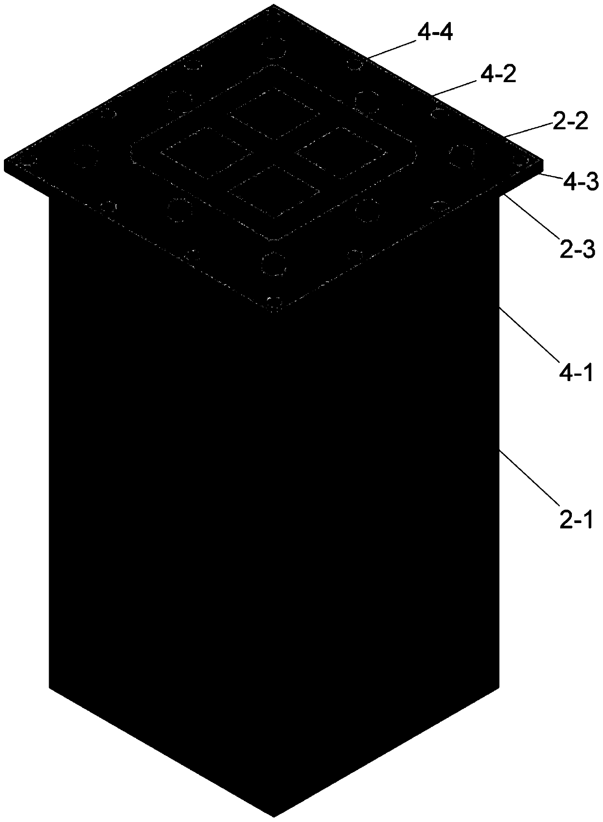 Steel plate interface bolt connecting structure and method for reinforced concrete column and column