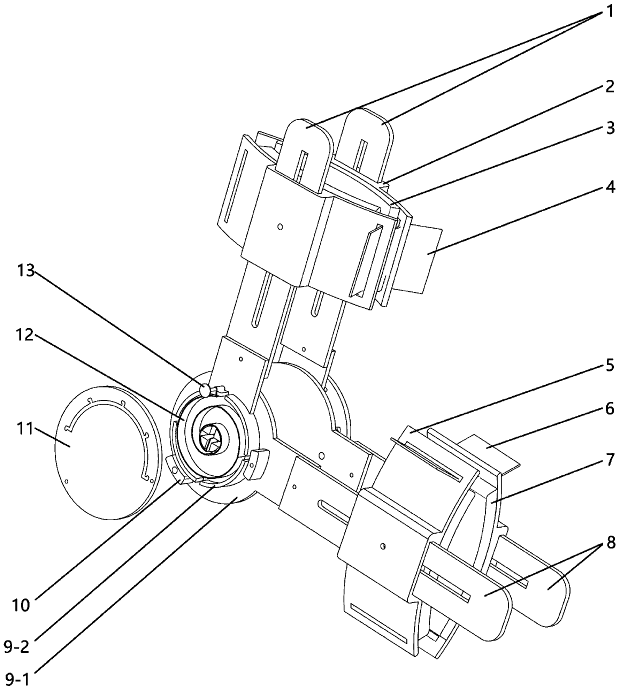 Upper limb rehabilitation training device with adjustable resistance