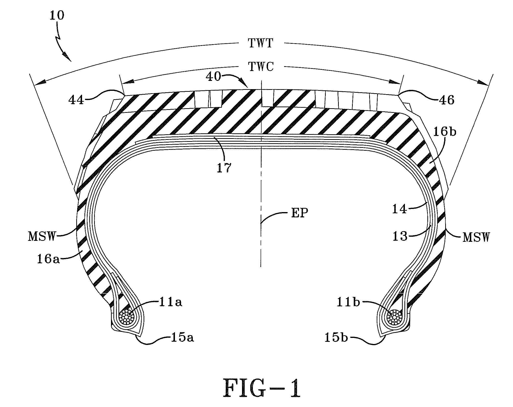 Grip tire with added puncture protection