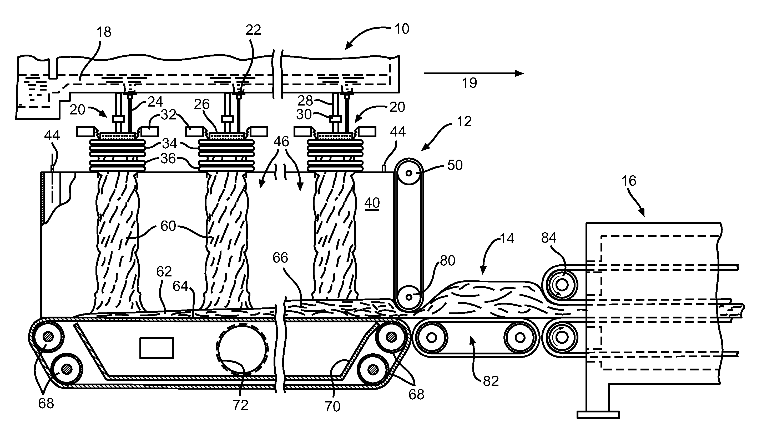 Apparatus and method for controlling moisture in the manufacture of glass fiber insulation