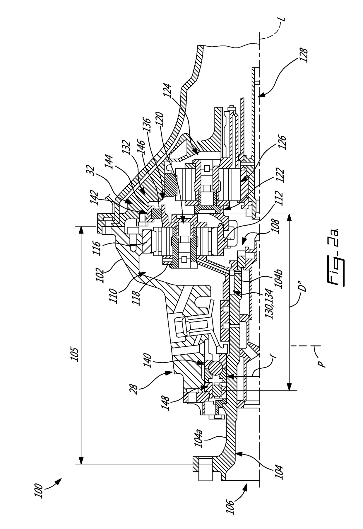 Support assembly for a propeller shaft