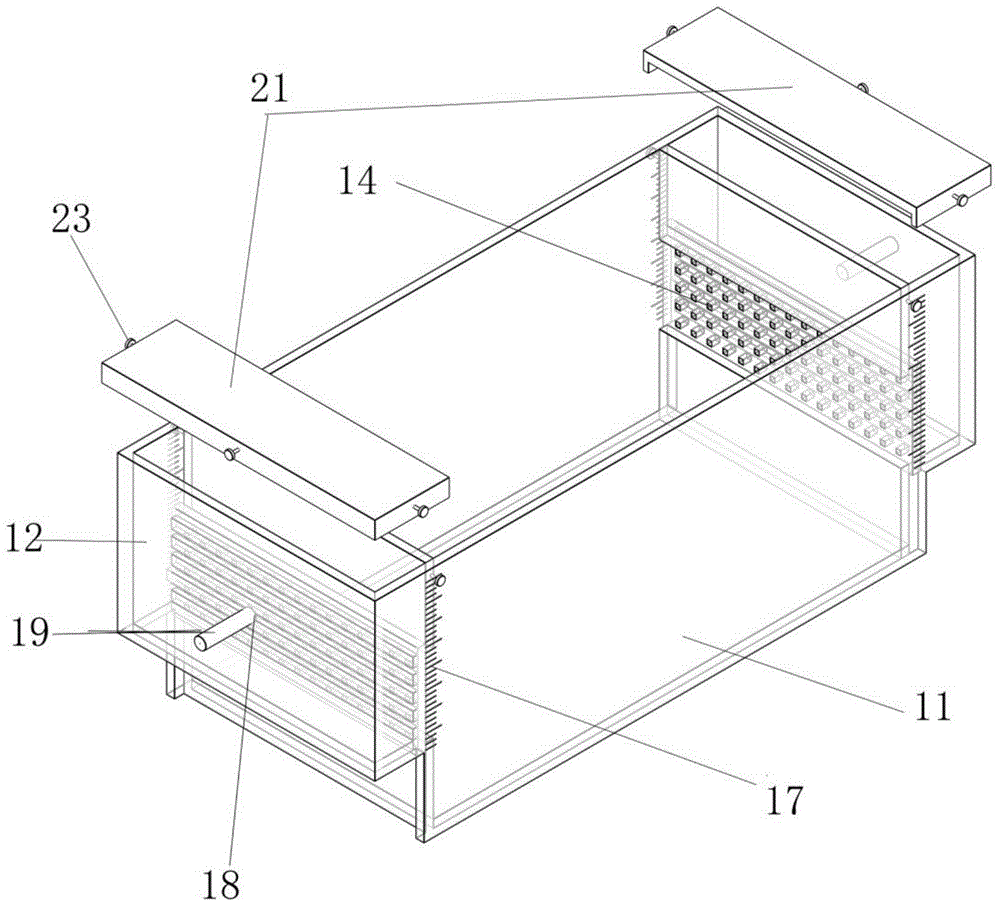 Physical simulation experiment device for aquifers