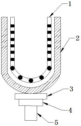 A quartz crucible forming mold