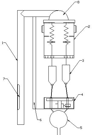 Automatic liquid replenishing reminder for venous transfusion