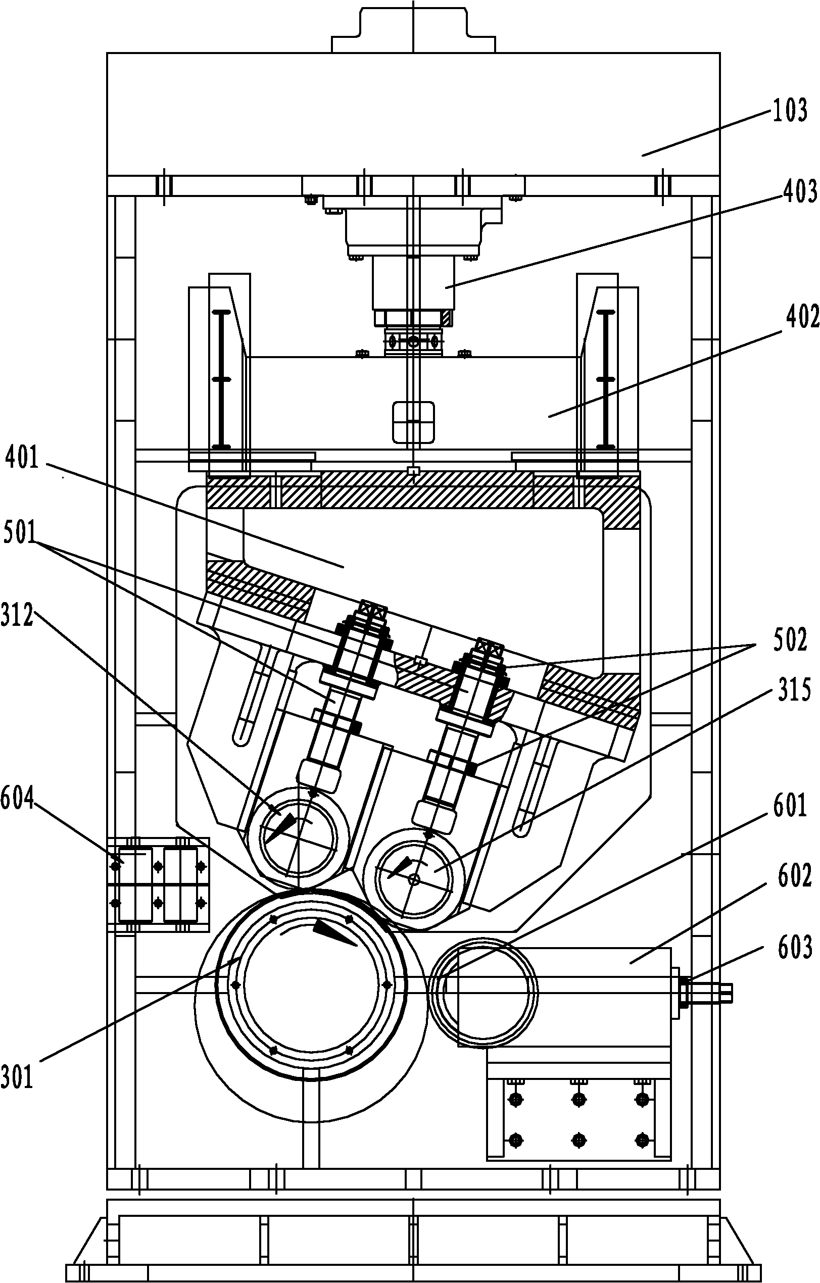 Wheel section steel rim rolling machine