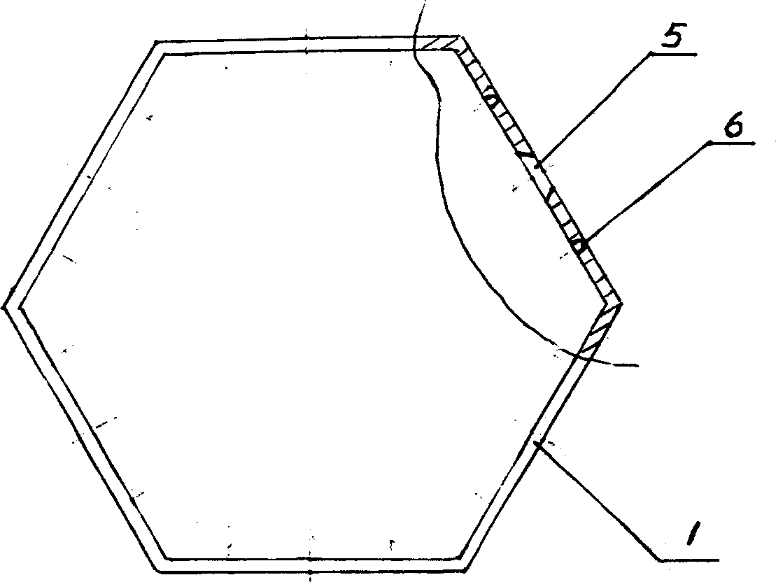 Combined body of chuck rod, frame and picture segment