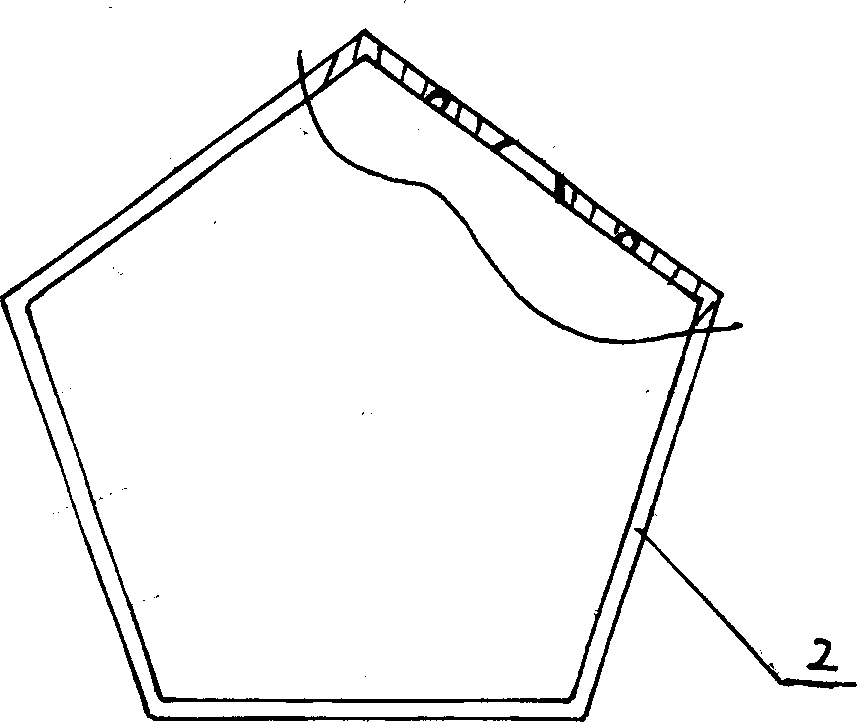 Combined body of chuck rod, frame and picture segment