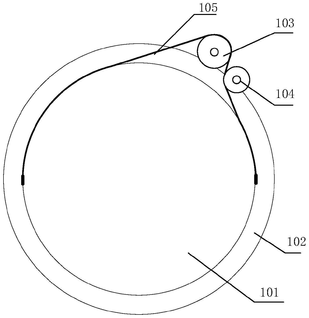 Tightness adjusting device and method of toothed belt, pitch transmission system