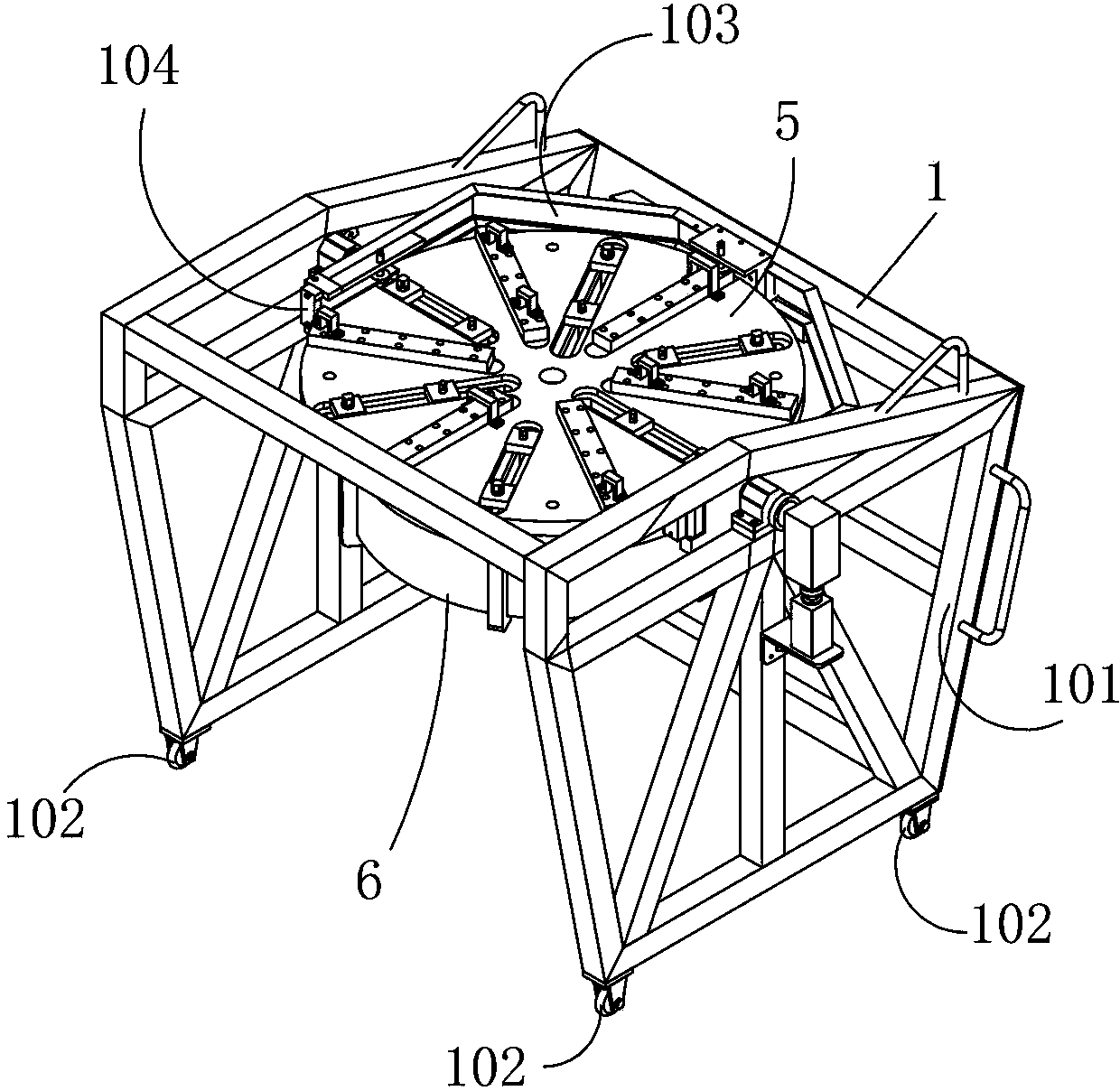 Large-scale ion beam polisher for optical parts