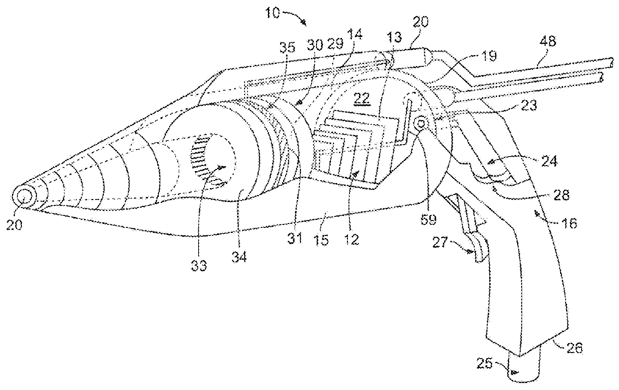 Cold plasma treatment devices and associated methods