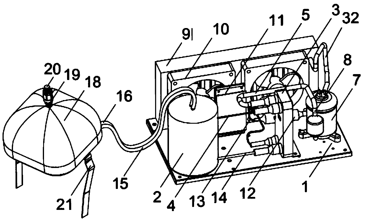 Low-temperature cooling head sleeve