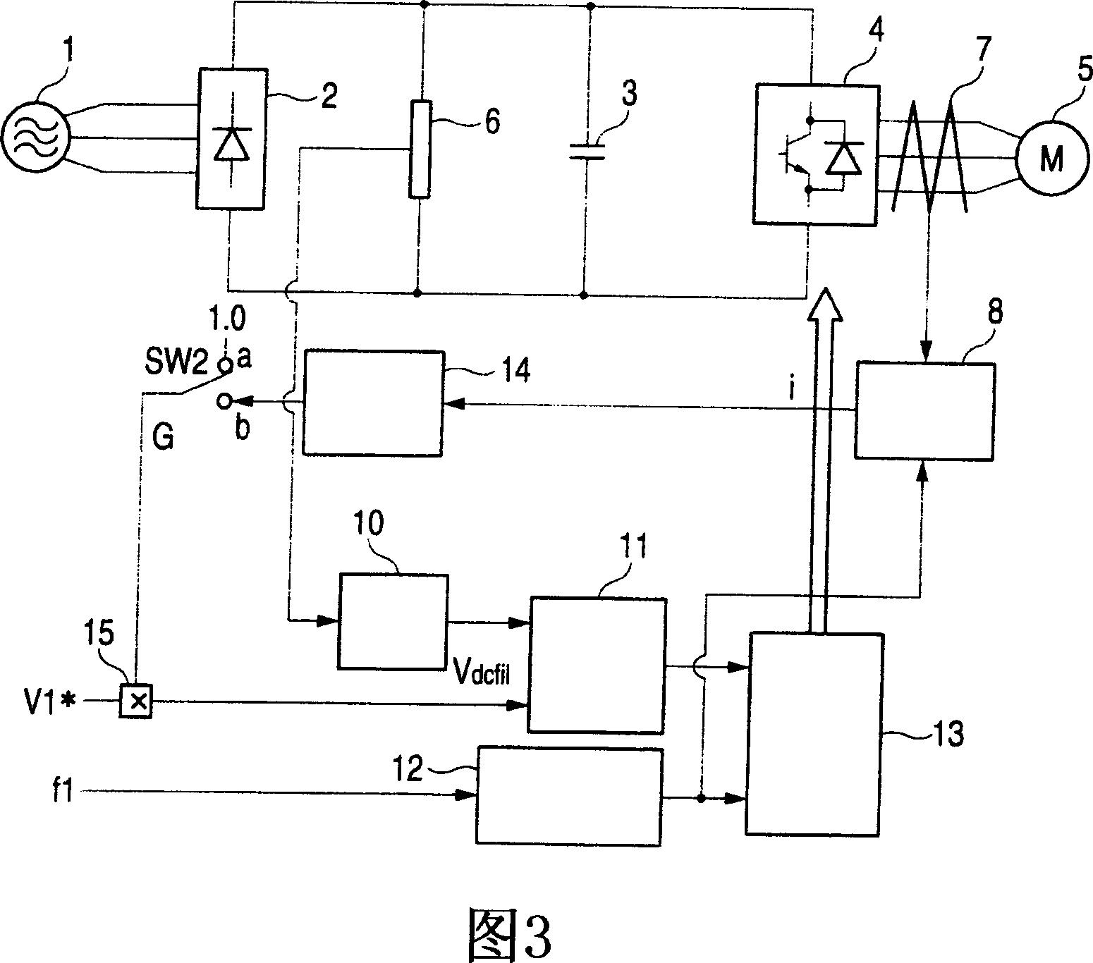 Ac motor decelerating method and inverter device