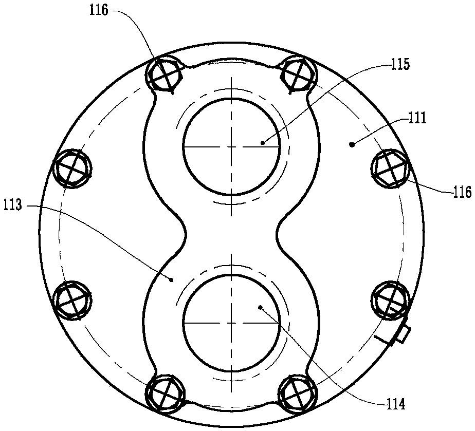 Multi-section pipe-shell type double partition plate cold water evaporator