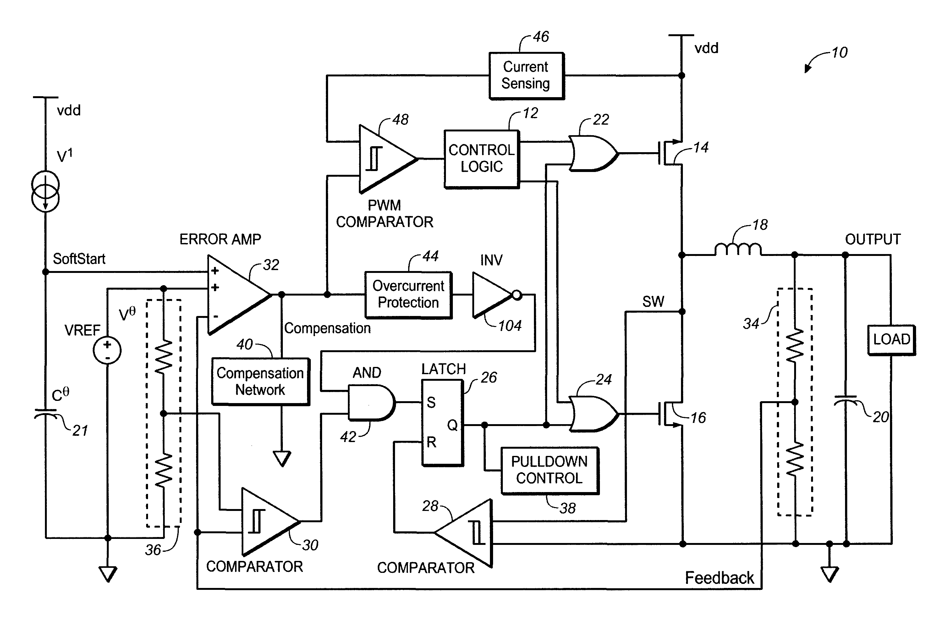 Over-current protection for a power converter