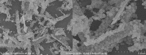 Molecular sieve-coating cerium oxide composite material and preparation method thereof