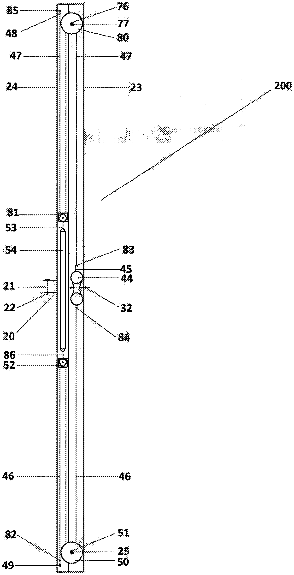 Slidable gripping system and modular physical exercise structure containing said system