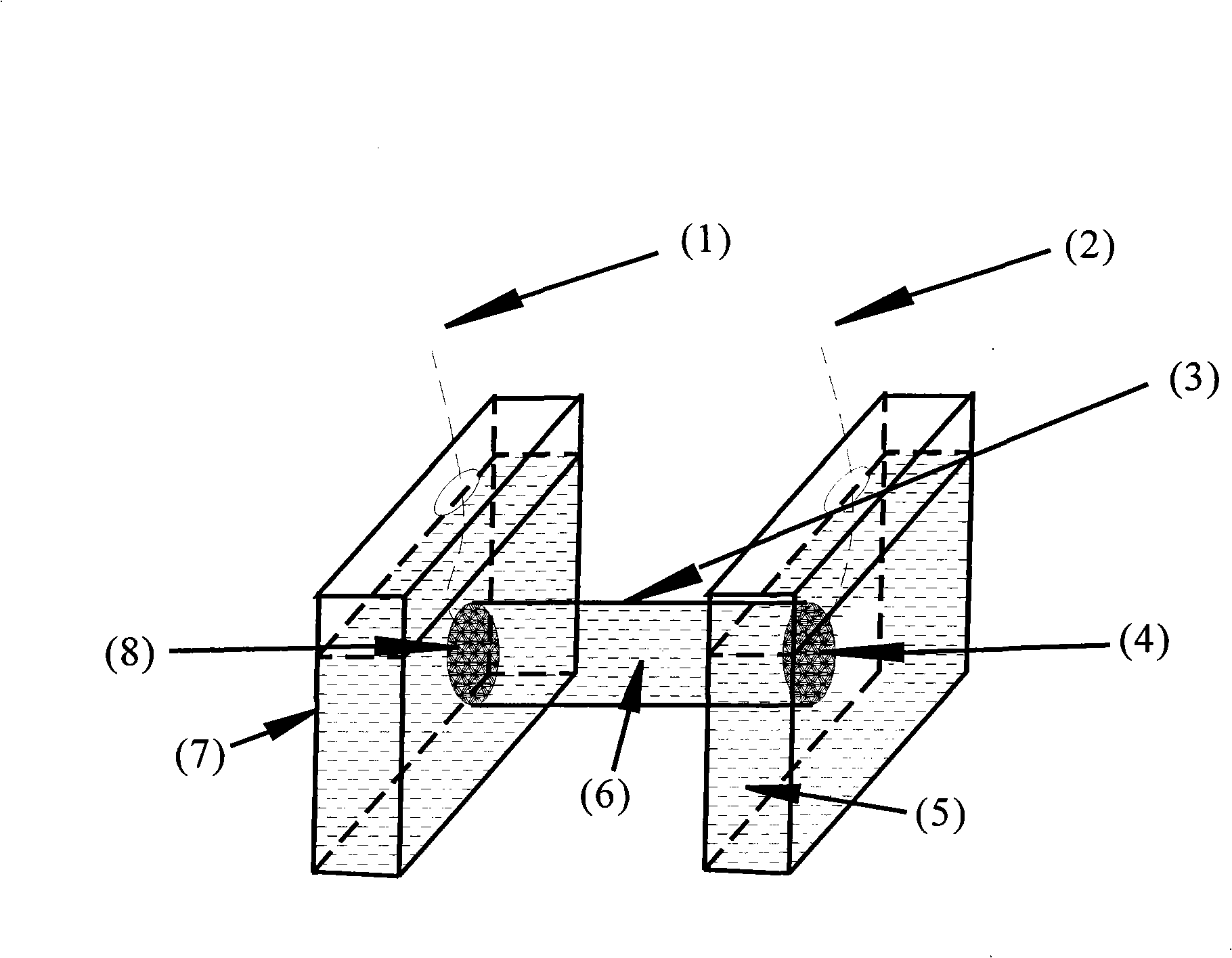 Method for testing rock microcracks