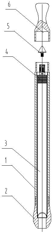 Continuous sealed type interference-free sampling drilling tool of soil repairing and sampling integrated drilling machine