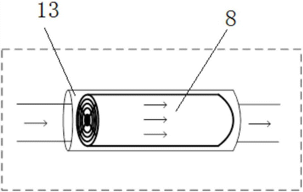 Gas and liquid two-phase dryness measuring system