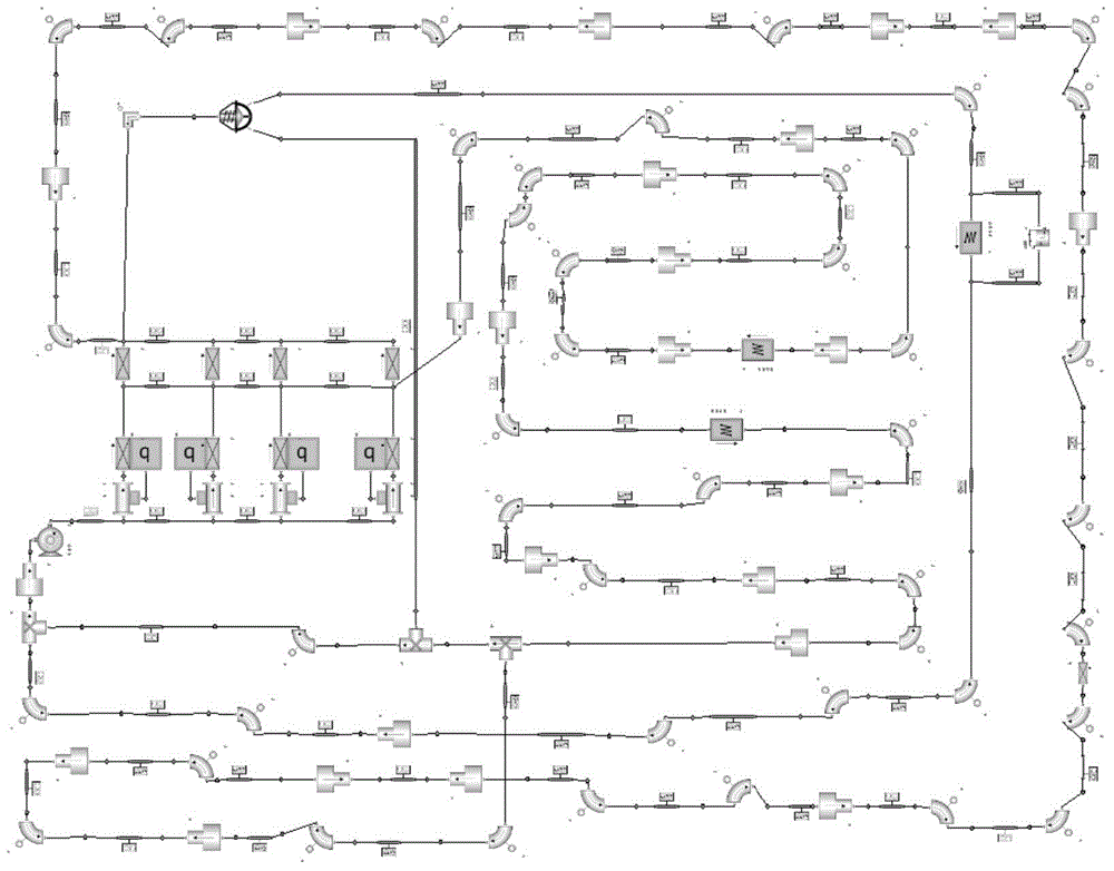 Optimization and simulation calculating method for cooling system of engine