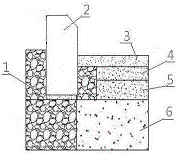 Asphalt pavement paving no-cutting construction method