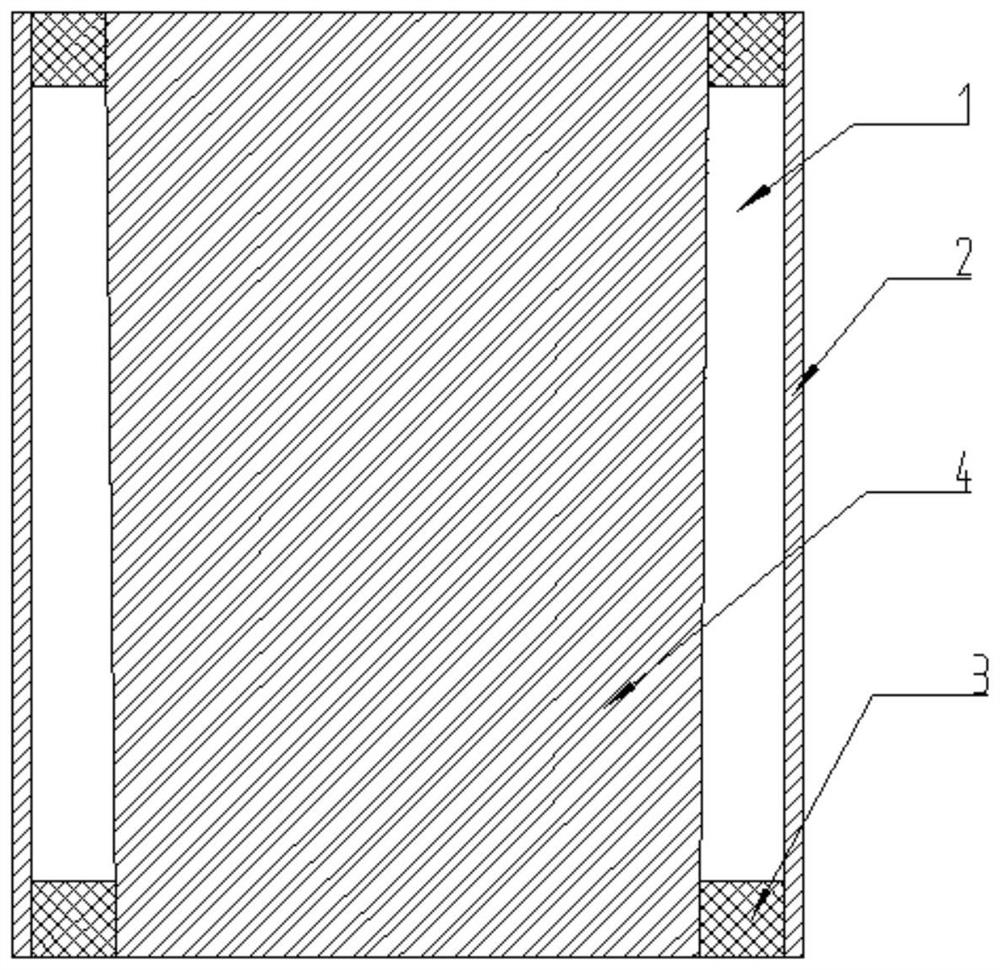 Preparation method and manufacturing die of ITO tubular target material with large length-diameter ratio