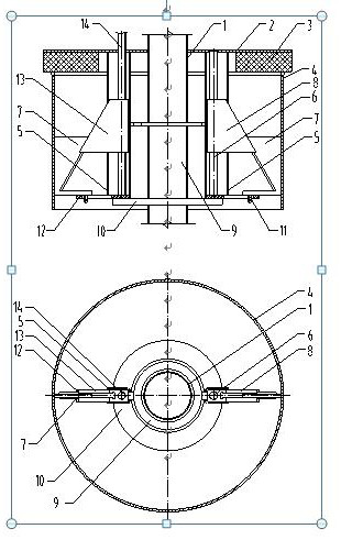 Sealing device of tensioning structure