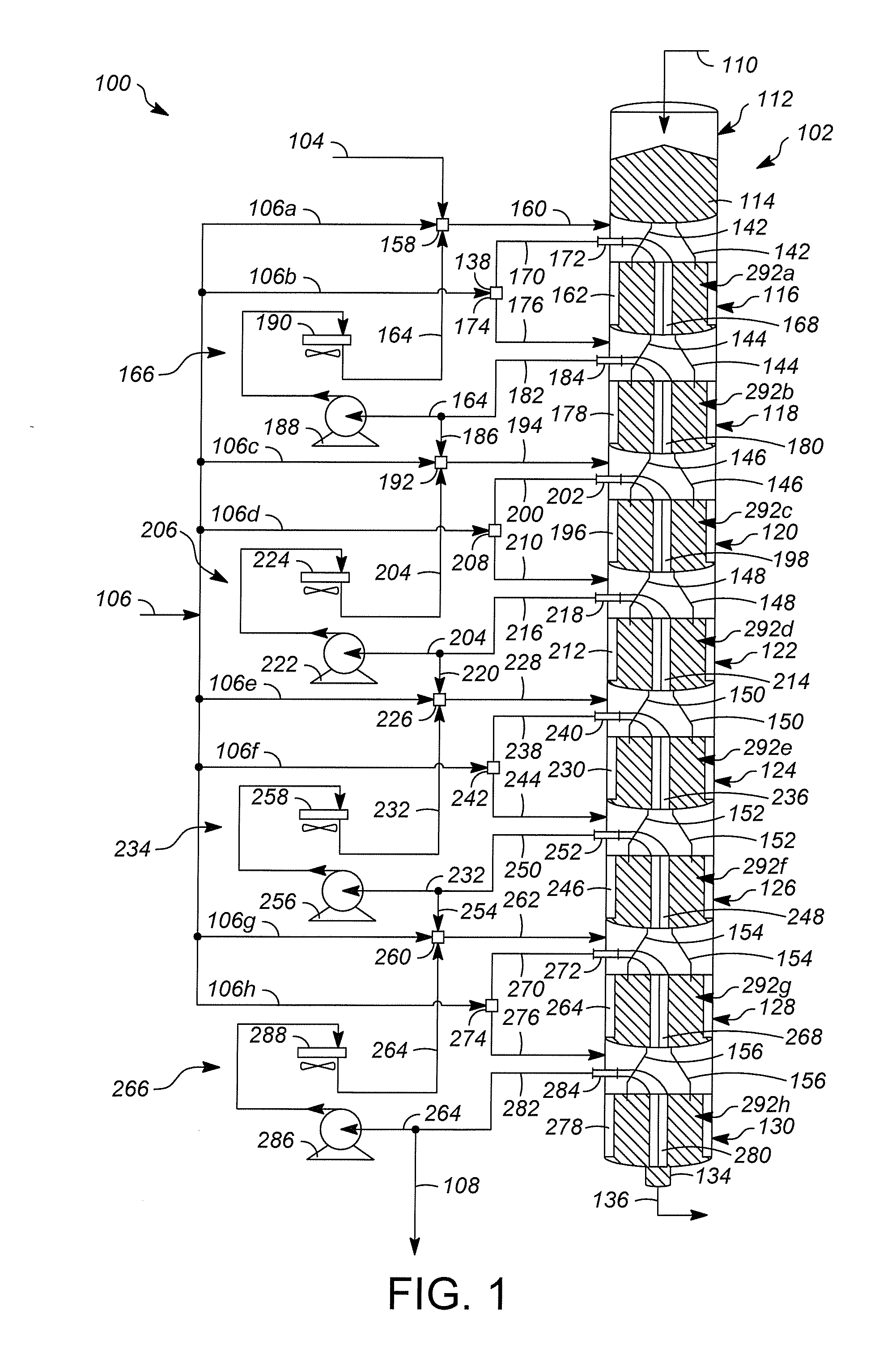 Solid catalyst hydrocarbon conversion process using stacked moving bed reactors