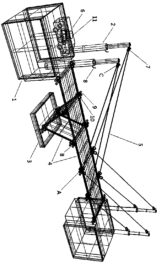 Bridge building game device